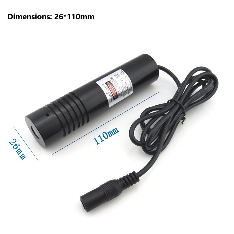 100mw 200mw high brightness single word laser 26*110mm 660nm laser head infrared laser positioning light