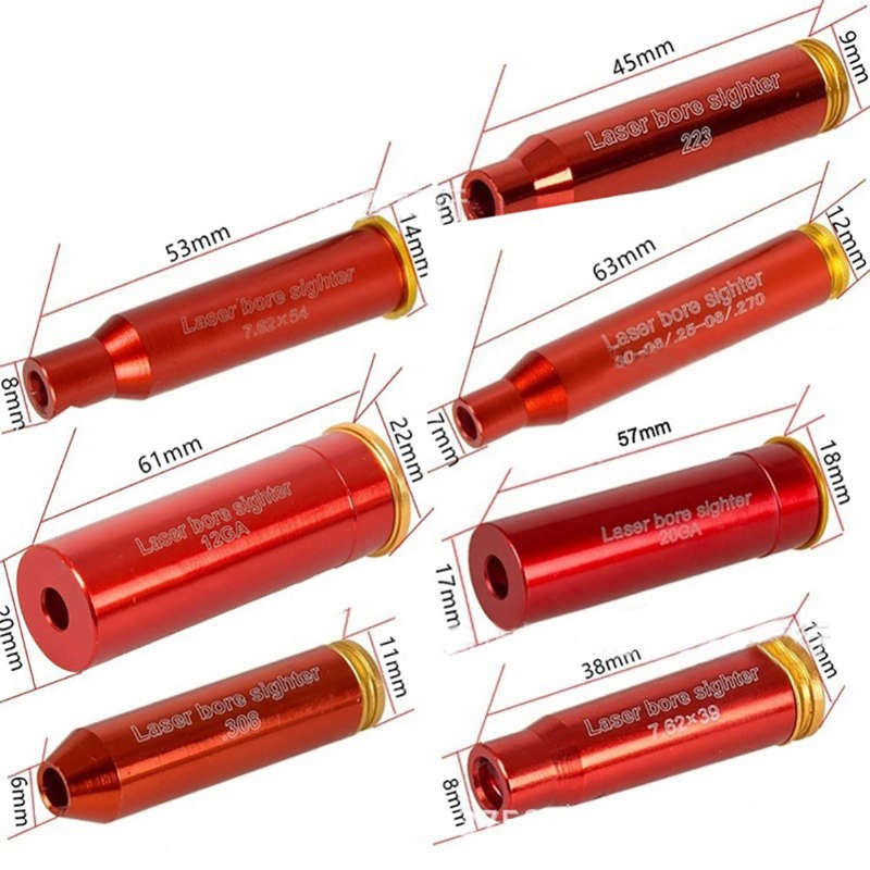 12G 20G Red laser target set Calibrator infrared calibrator red laser bore sight