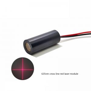 12X30mm 635nm laser head 5mW cross line red laser module