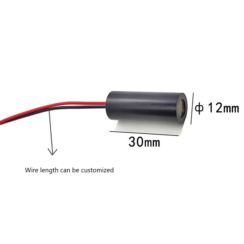 12X30mm 635nm laser head 5mW cross line red laser module