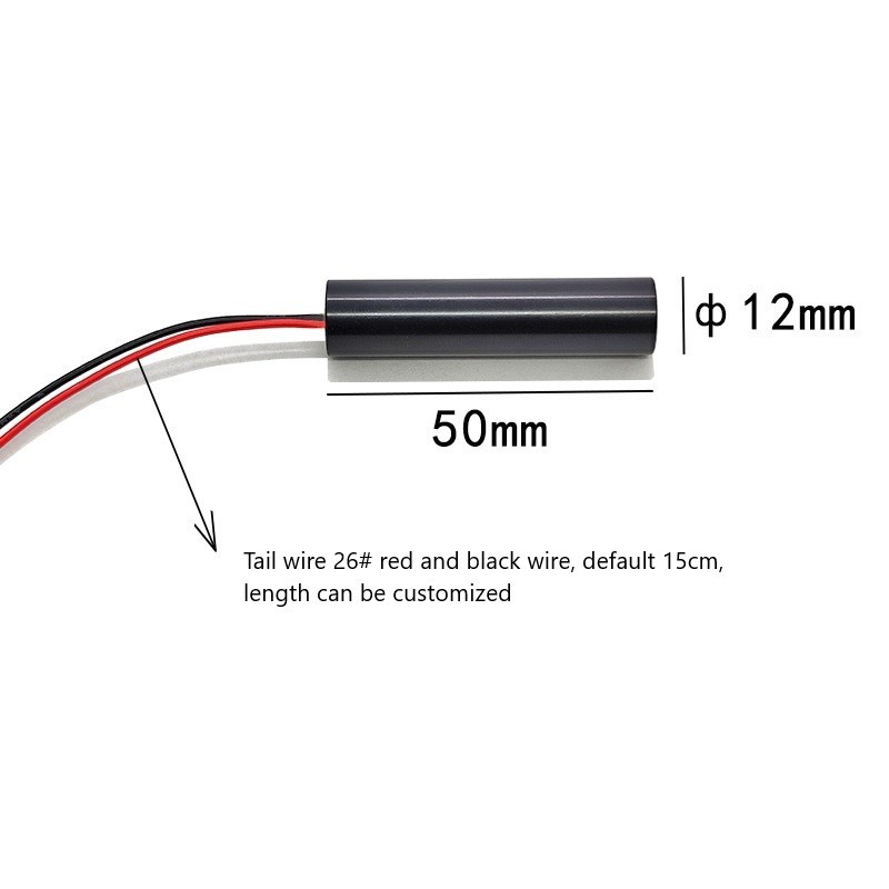 12X50mm 532nm 10mW green line laser module 532NM laser head