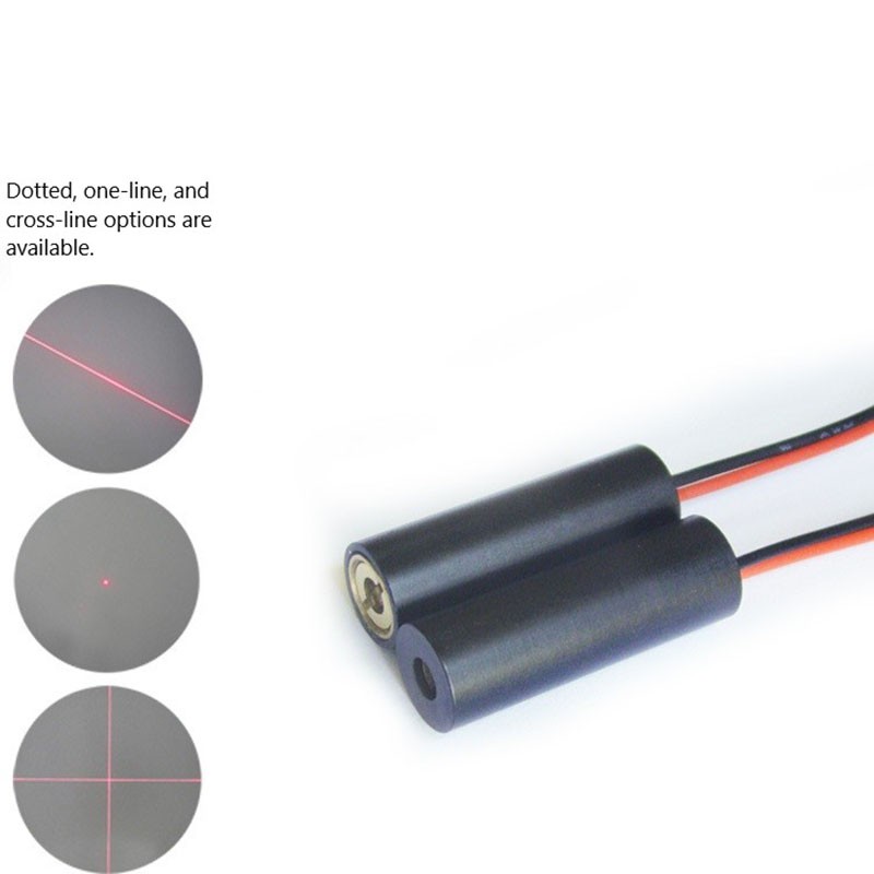 635nm 1mW red laser diode module 10*30mm point positioning laser head tube emitter