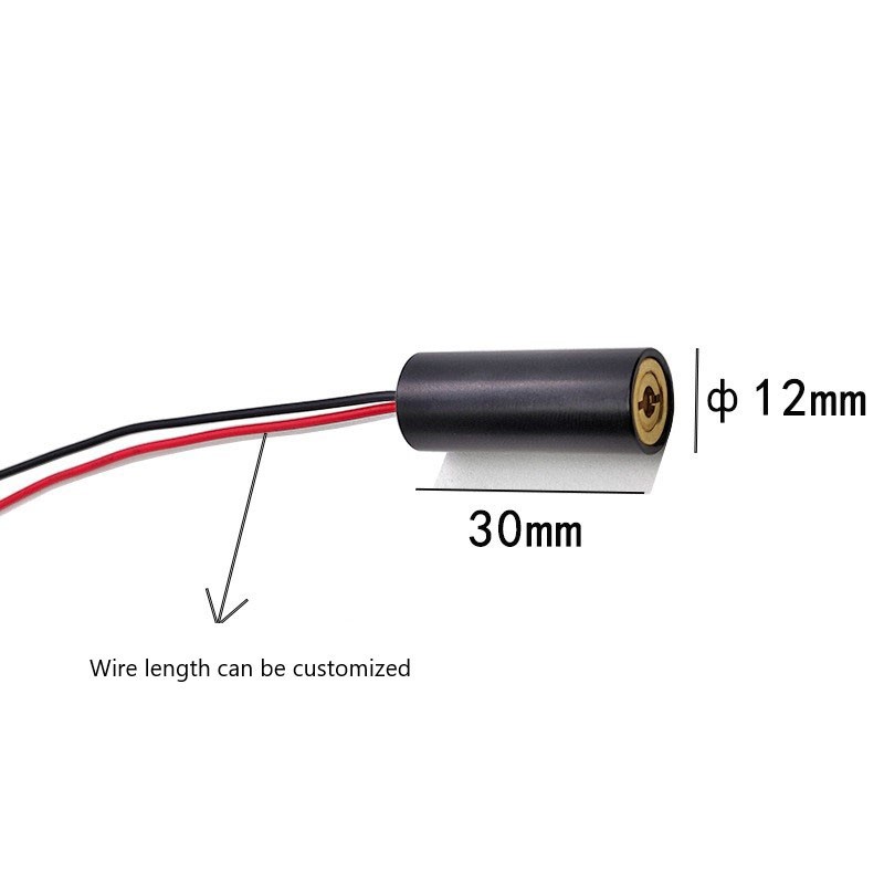 12X30mm 635nm 5mW dot laser module red laser module head