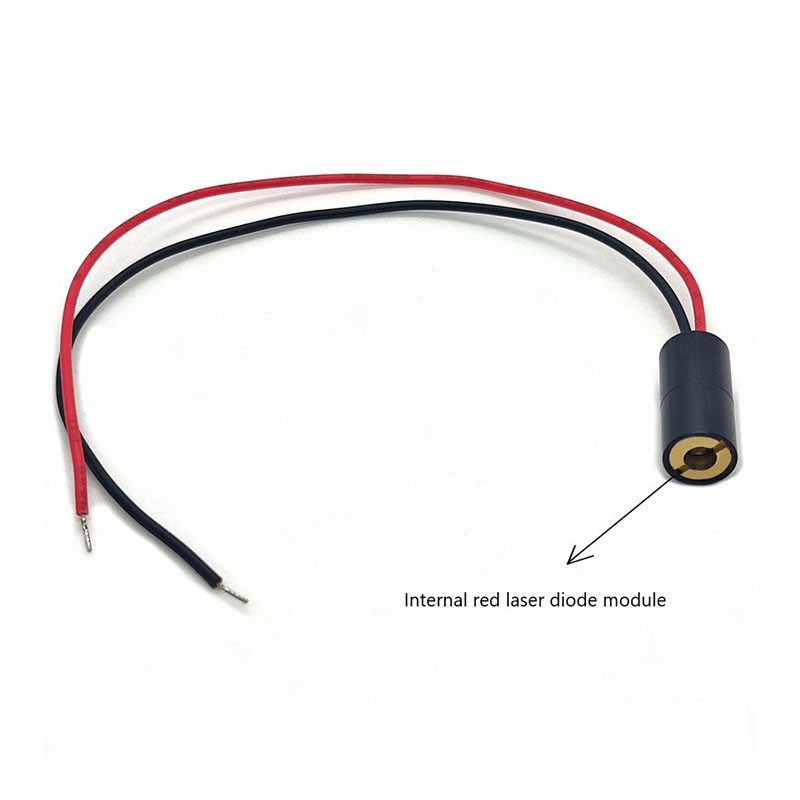 8X17mm dot red laser module 635nm 5mw adjustable focus laser module