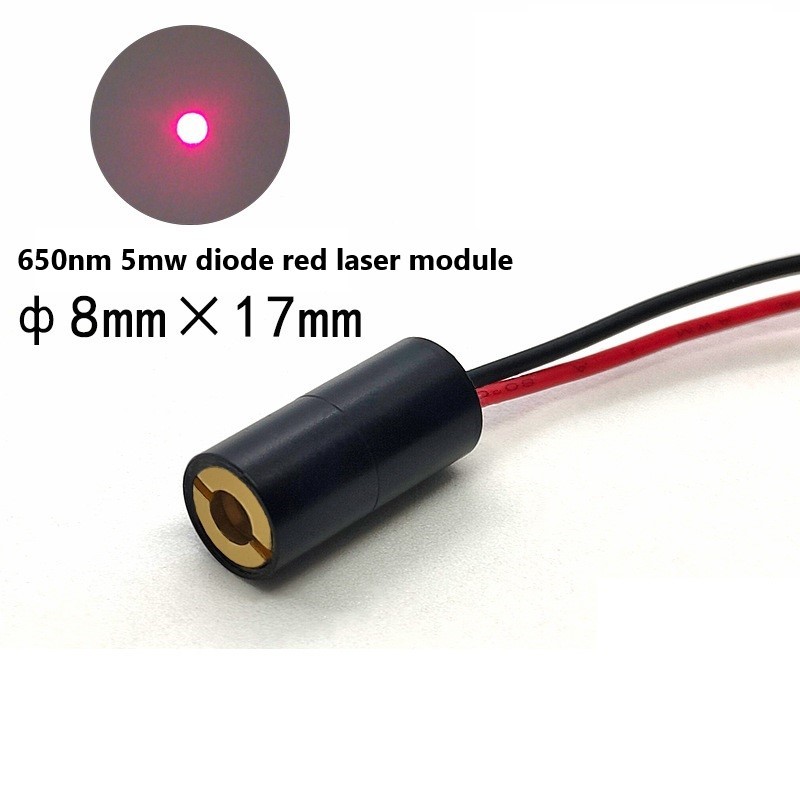 650nm 5mW red dot laser module 8mm*17mm diode optical laser modules