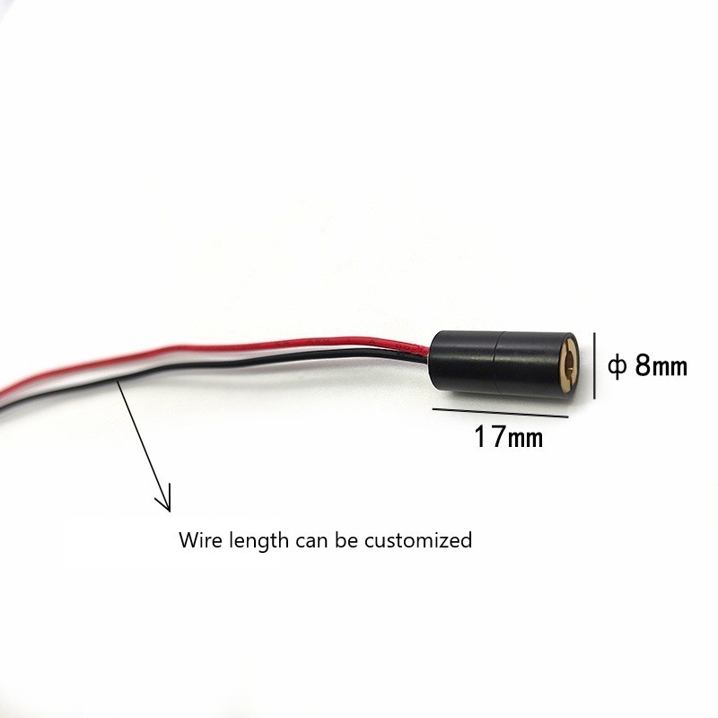 670nm 5mW 8X17mm red laser module custom dot laser module