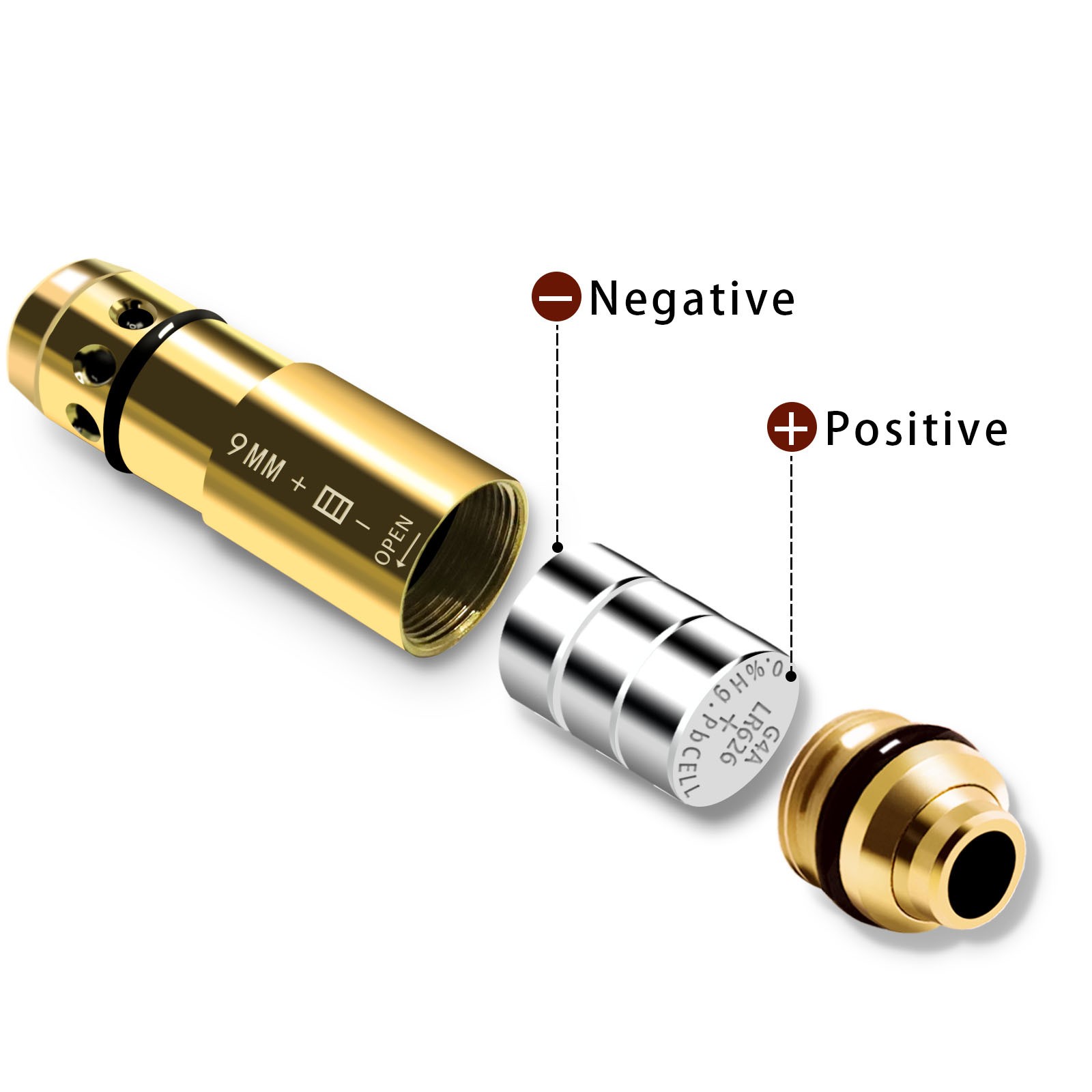 Cone head 9mm laser sight Simulate shooting laser bullet laser sight