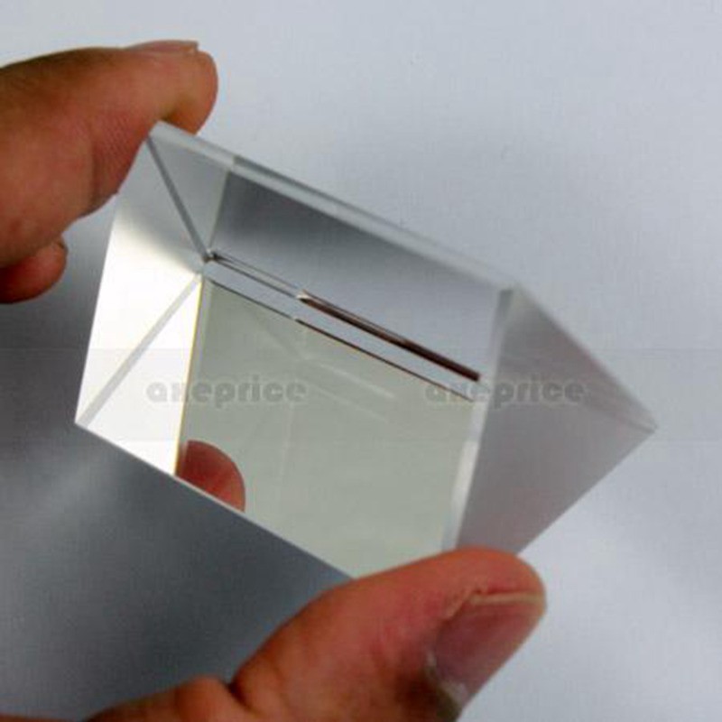 Custom 15mm optical glass triangular prism Rainbow triangle prism