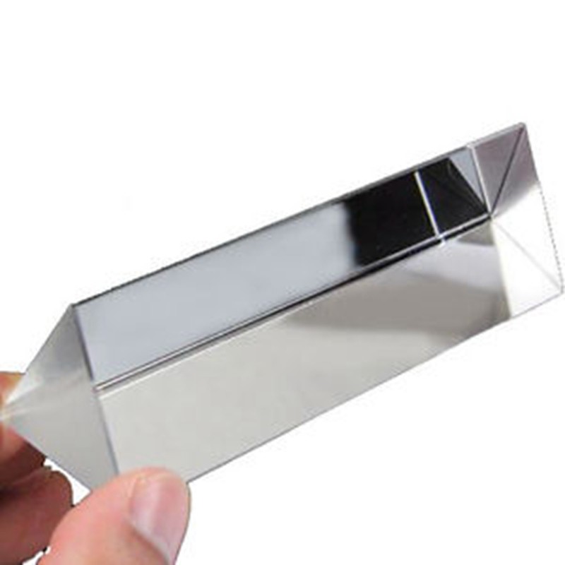 Custom 15mm optical glass triangular prism Rainbow triangle prism