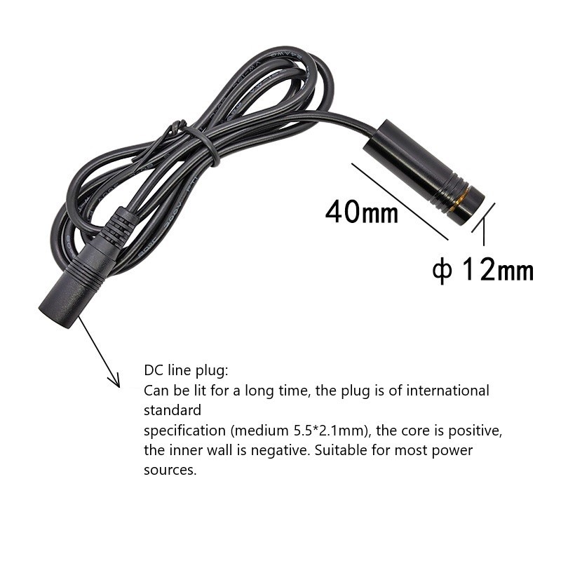 Custom 520nm 5mW cross laser module 12X40mm green laser module