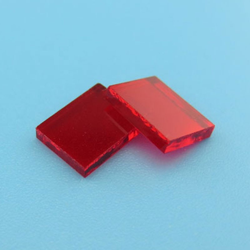 Factory Supply coated glass filter Red light narrow band filter 625-665nm band pass K9 red glass optical filter